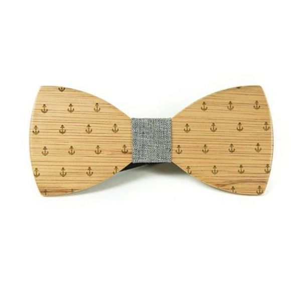 Gorgeous Wood Bowtie Modgoo Anker grey - Picture 2 of 5